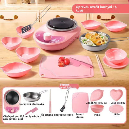 🔥 ¡50 % DE DESCUENTO! 🎁 Auténtico set de cocina infantil para cocinar 🍳✨