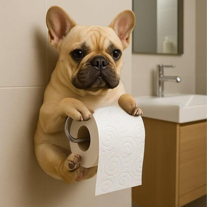 🐕Roztomilý držák na toaletní papír ve tvaru štěňátka – praktický a dekorativní!