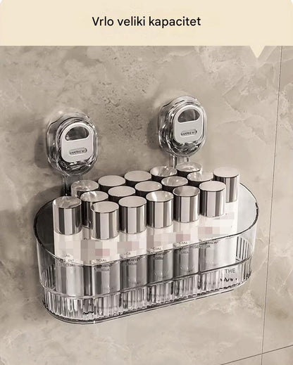 【Compra 1 y llévate 1 gratis】🧲 Estante con Ventosa sin Taladro – Gran Capacidad, Firme y Drenante para Baño y Cocina ✨