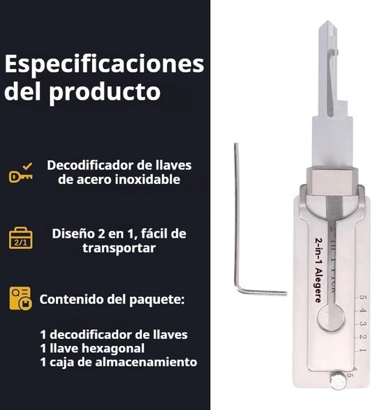 🔥Oferta de la semana: 50% de descuento🔥Decodificador de llaves de acero inoxidable