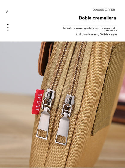 🔥【Compre 1 y obtenga 1 gratis】Bolsa casual de hombre para exteriores, bolsa de deporte para teléfono móvil