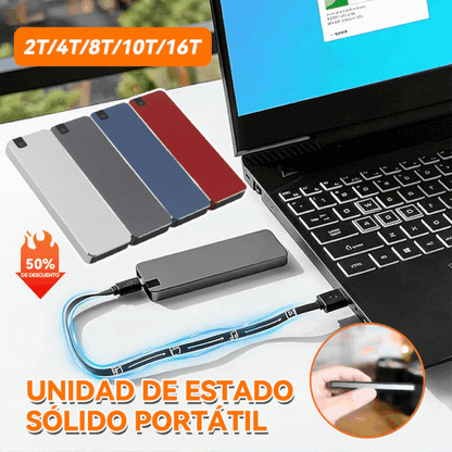💾💻🚀【🔥mejor vendido!】Disco duro portátil de transferencia ultrarrápida 150 M/S【10T】⚡
