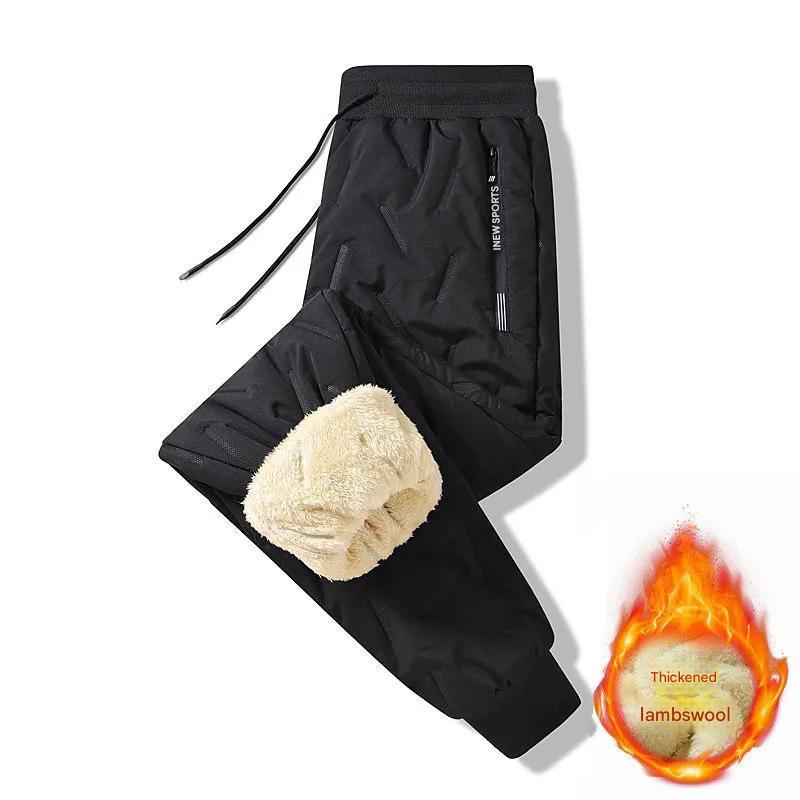 👖🔥【49% sleva】 【L-5XL】Zimní pánské zimní jehněčí vlna 2024 zahuštěné ležérní teplé tepláky-3841581