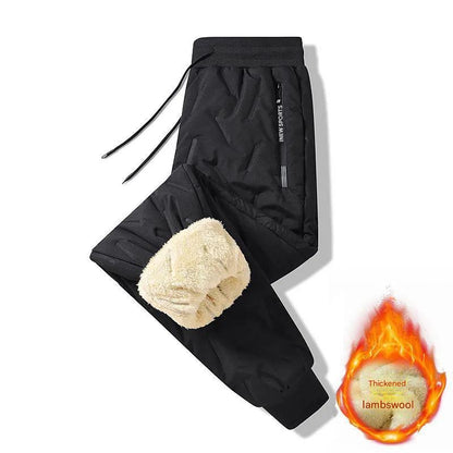 👖🔥【49% sleva】 【L-5XL】Zimní pánské zimní jehněčí vlna 2024 zahuštěné ležérní teplé tepláky-3841581