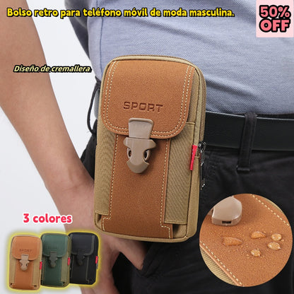 🔥【Compre 1 y obtenga 1 gratis】Bolsa casual de hombre para exteriores, bolsa de deporte para teléfono móvil