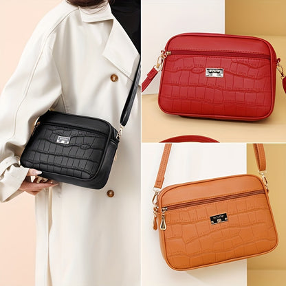 🔥👜Nová módní dámská crossbody kabelka 2025 brzy na jaře ---velká kapacita, jednoduchý styl, nastavitelný ramenní popruh