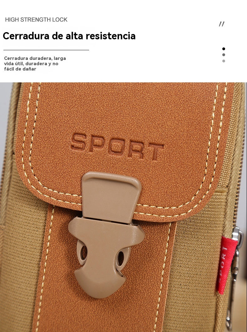 🔥【Compre 1 y obtenga 1 gratis】Bolsa casual de hombre para exteriores, bolsa de deporte para teléfono móvil