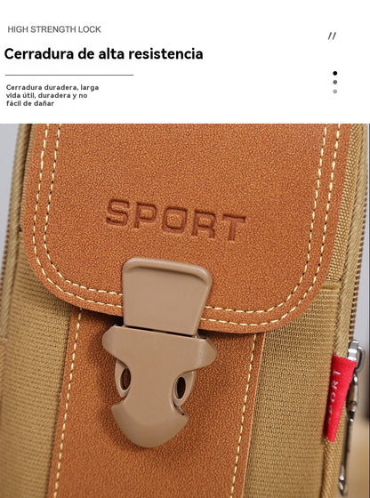 🔥【Compre 1 y obtenga 1 gratis】Bolsa casual de hombre para exteriores, bolsa de deporte para teléfono móvil