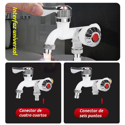 💥【Compra 1, llévate 1 gratis】💦Grifo anticongelante externo con doble control💦