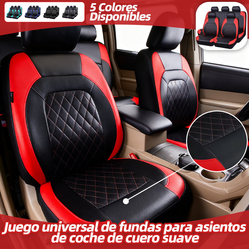 【50% OFF】🚗🚗Juego universal de fundas para asientos de coche de cuero suave