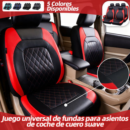 【50% OFF】🚗🚗Juego universal de fundas para asientos de coche de cuero suave