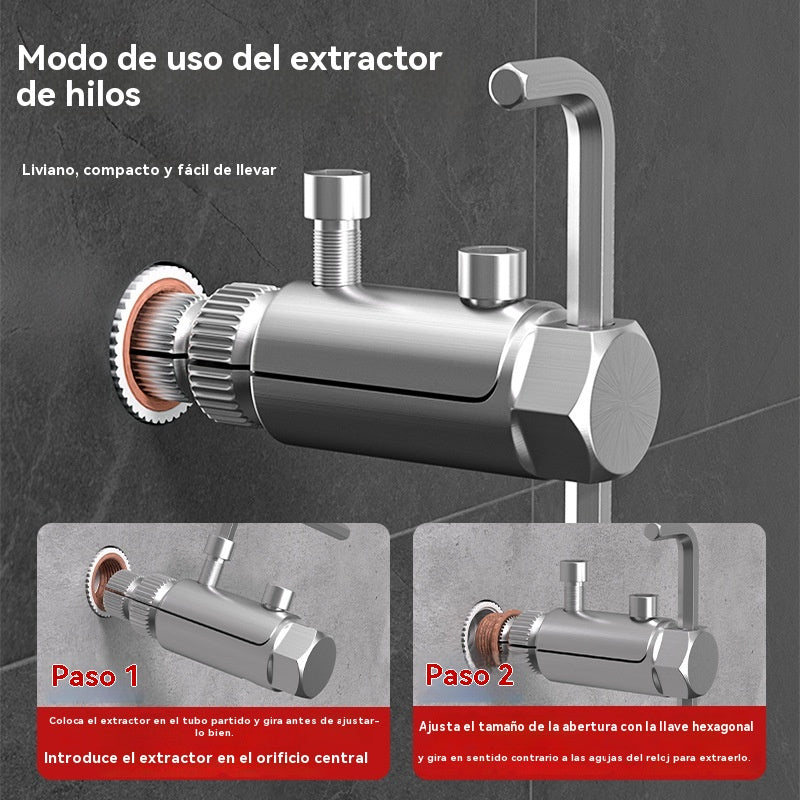 🔥【Compre 1 y obtenga 1 gratis】Extractor de rosca rota para válvula angular de grifo, grifo universal