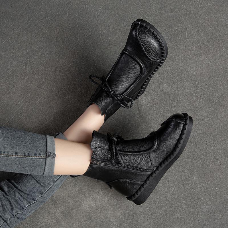 👢🔥【35-40】40 % popusta - 👍 Nove retro mehke usnjene Martin čizme za zgodnjo jesen 2025, zračne in udobne