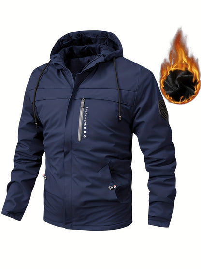 🧥 【XS-XL】Nueva chaqueta con capucha para hombre 2026 – forrada, abrigada, impermeable y perfecta para el invierno al aire libre 🔥