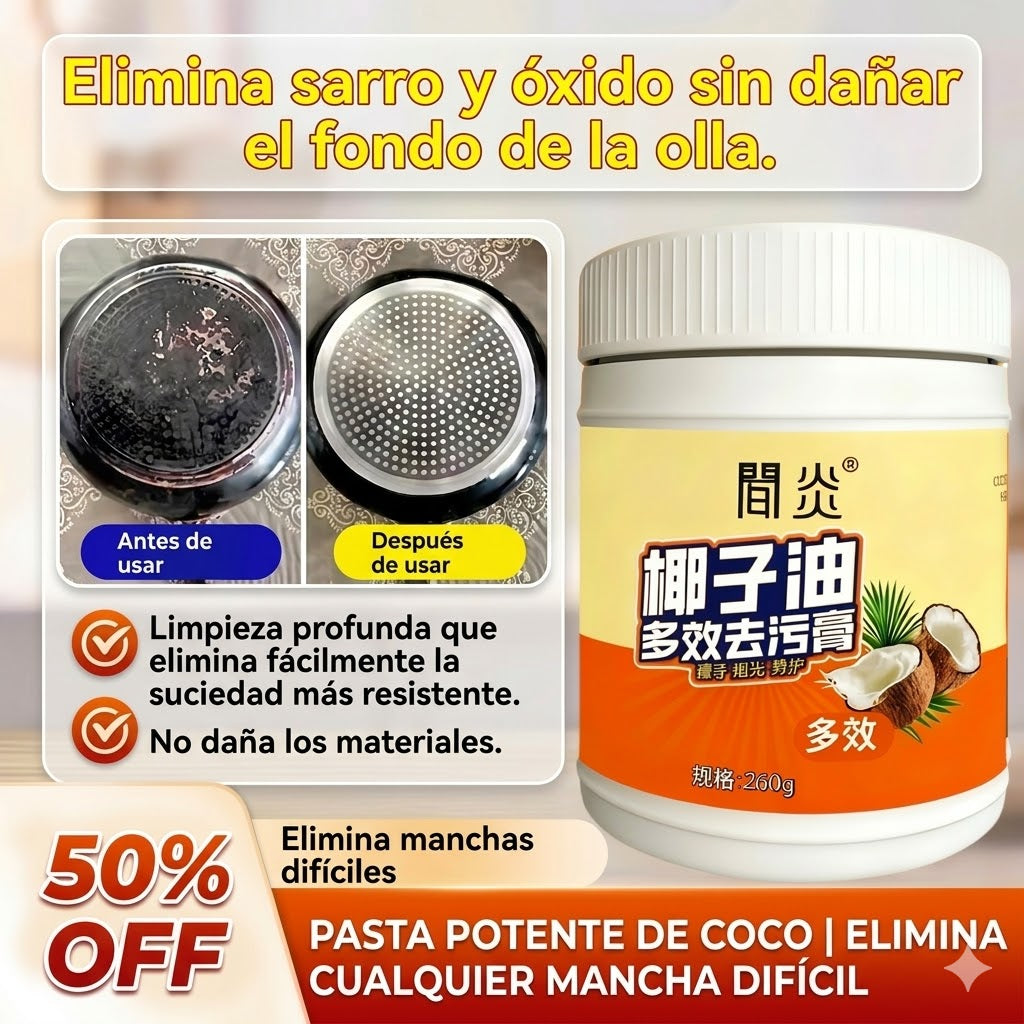 🔥【Compra 1 y llévate 1 gratis】Crema limpiadora doméstica multifuncional para limpiar aceite, óxido y sarro.