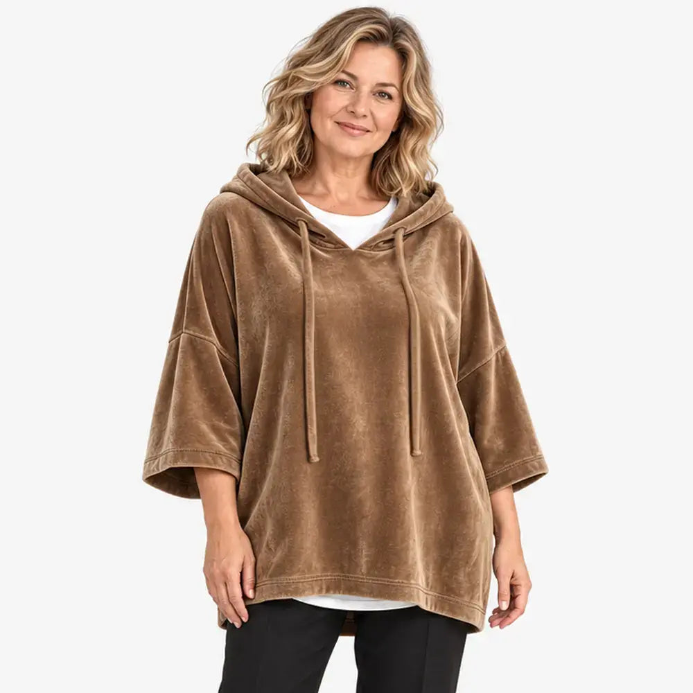【S–5XL】Laisvo kirpimo džemperis su gobtuvu ir tampriais rankogaliais (2026 m. rudens / žiemos sezonui)