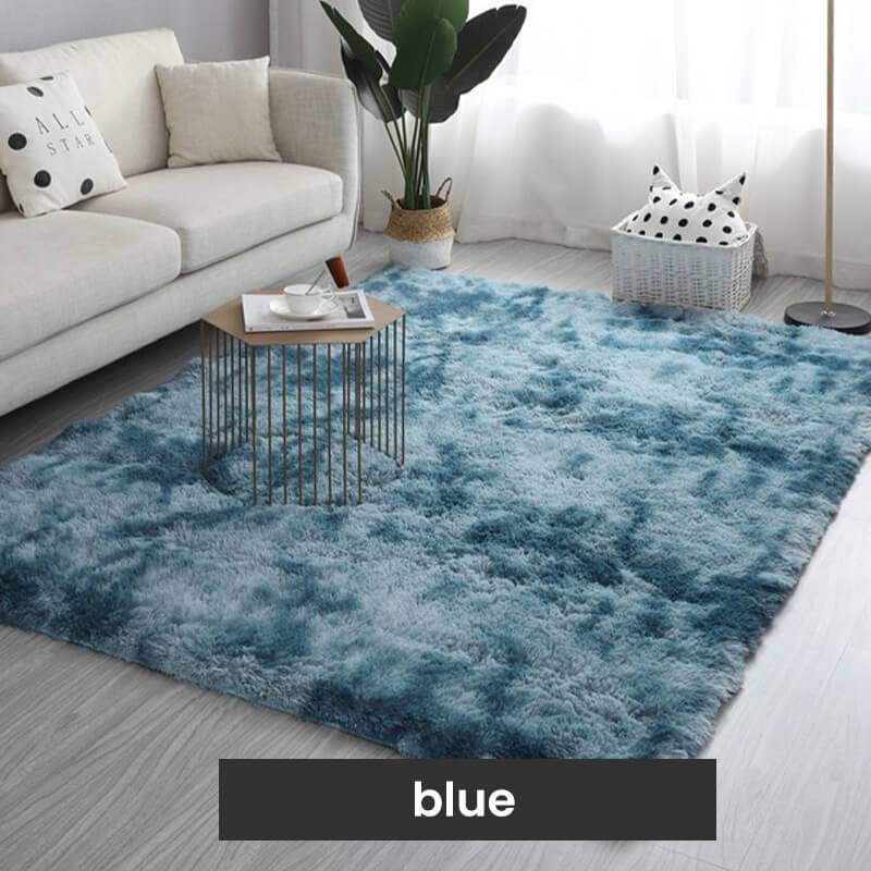 🌈【Alta calidad】🔥【100*200cm】Alfombra de felpa con degradado de color