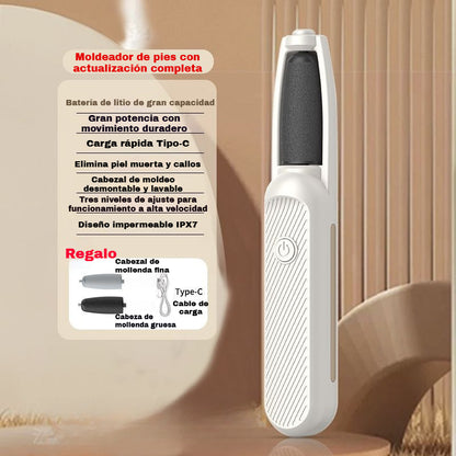🦶🛁✨🔥【Compra 1 y llévate 1 gratis】Lima eléctrica portátil para talones, exfoliante y multifuncional para el cuidado de los pies.