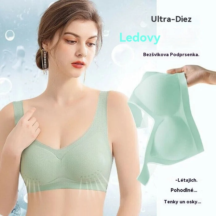 ❄️🧊【Oferta limitada】✨【Juego de 3 piezas】【40–120KG】Sujetador push-up de seda helada 2026 – sin costuras, ligero y transpirable ❄️💃【Comodidad diaria máxima】