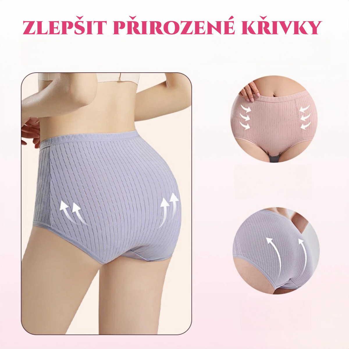 💖 (8ks) Poslední den 50% sleva – Antibakteriální voděodolné kalhotky s vysokým pasem-3860697
