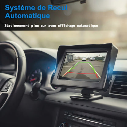 🔥Monitor de visión trasera universal de alta definición para automóviles, monitor de visión trasera universal de alta definición de 4,3 pulgadas y 12 V.