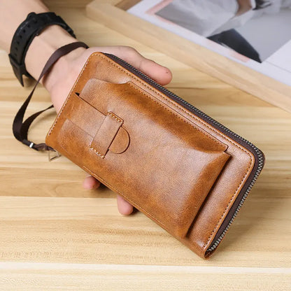 【50% OFF】💼Многофункционален мъжки портфейл, ръчно изработен от естествена кожа, в нов стил