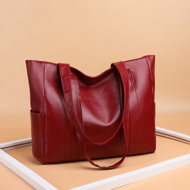 Omezená sleva 49 % 👜 Nová módní dámská měkká kožená taška přes rameno✨ Ležérní Velká kapacita✨-3915745