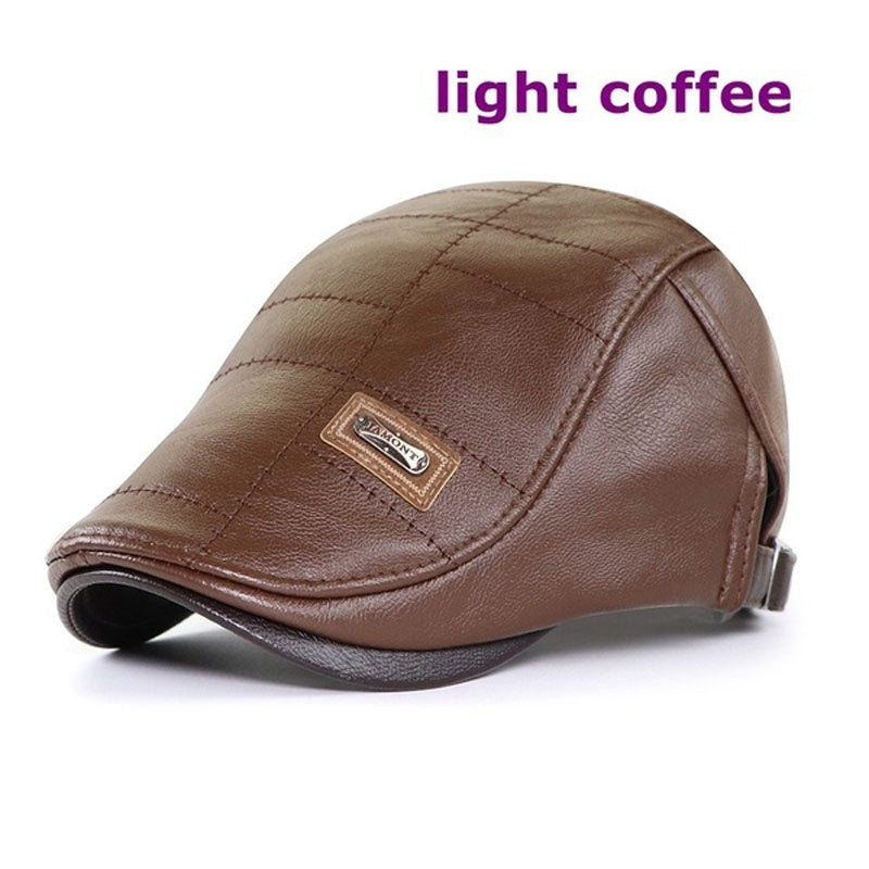 🔥【Výprodej za horká】Retro vysoce kvalitní kožená bareta