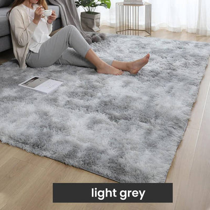 🌈【Alta calidad】🔥【100*200cm】Alfombra de felpa con degradado de color