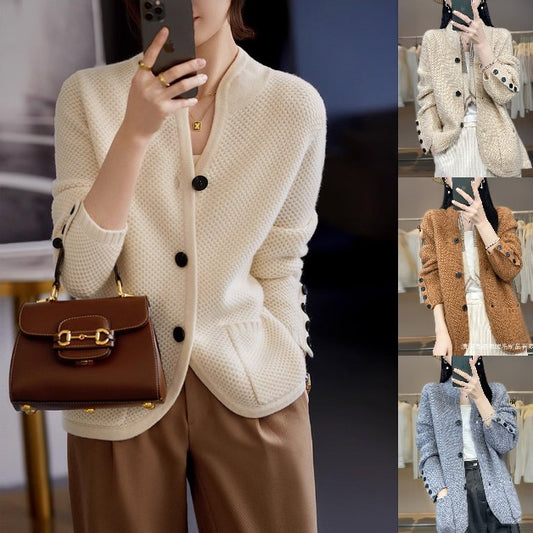 【S-2XL】Elegantna retro francoska kašmirska jopica