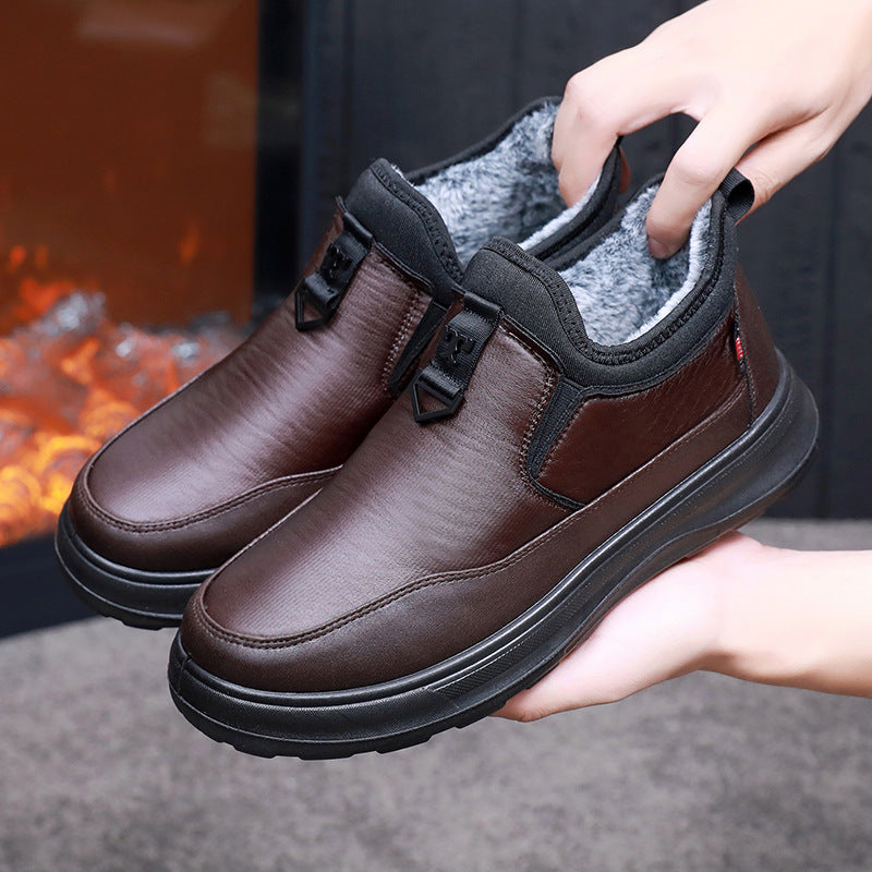 👞 Pánskych nových zimných zamatových a silných bavlnených topánok