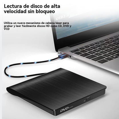 📢📢!50% de descuento! 💿💻 Unidad externa de CD/DVD: Plug & Play, portátil y compatible con Mac/Windows