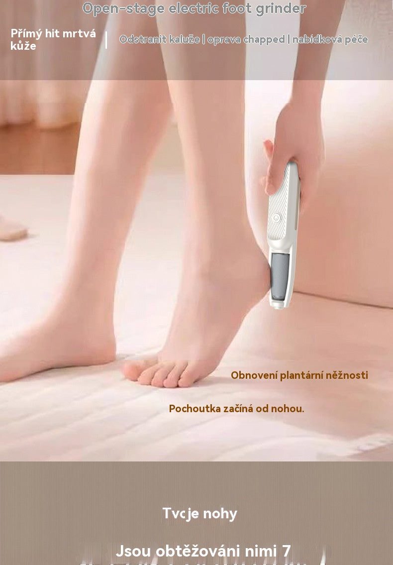 🦶🛁✨🔥【Compra 1 y llévate 1 gratis】Lima eléctrica portátil para talones, exfoliante y multifuncional para el cuidado de los pies.