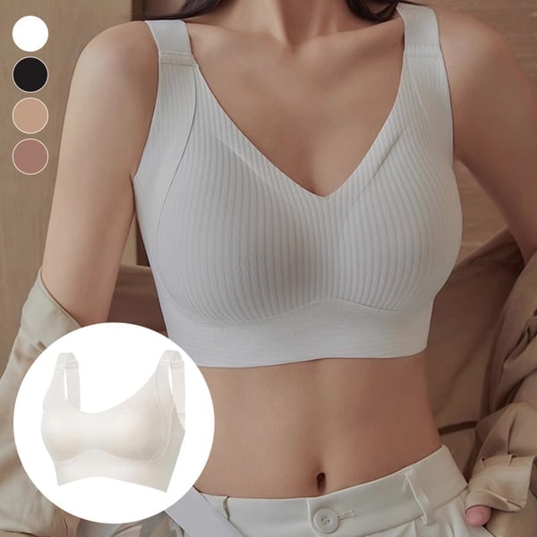 😍【Compra 1 y llévate 1 gratis】Sujetador inalámbrico de una pieza para mujer❤️【40-95 kg】