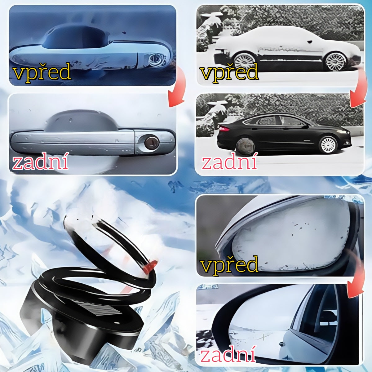 ⛄🚗🔥【50% OFF】【Zimní nezbytnosti】Solárny prenosný vibračný radiátor pre auto – účinný pomocník pri odvádzaní tepla