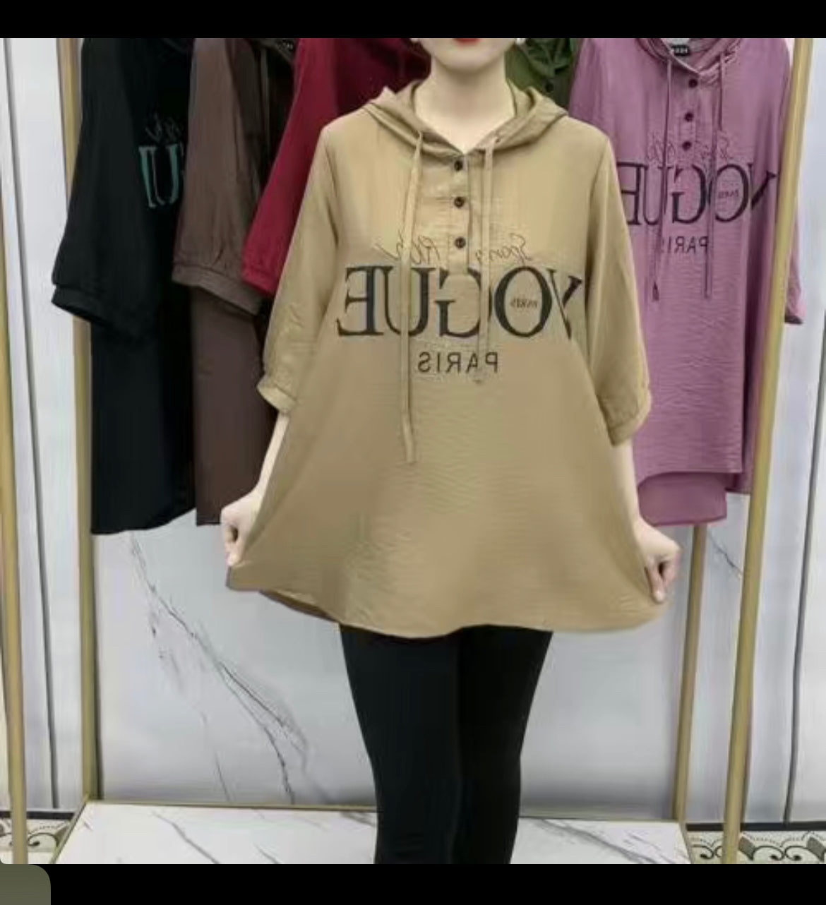 🔥👚【2XL-6XL】2025 nové módní tričko volné velikosti s kapucí, tenké ledové hedvábné bavlněné bavlněné konopné tričko