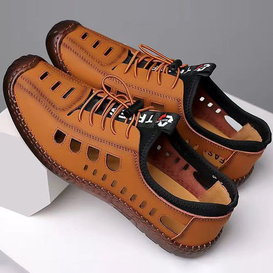 【Zapatos de primavera nuevos】【39-44】 Zapatos casuales de hombre de suela suave, transpirables y con diseño calado, nuevos para el verano de 2026