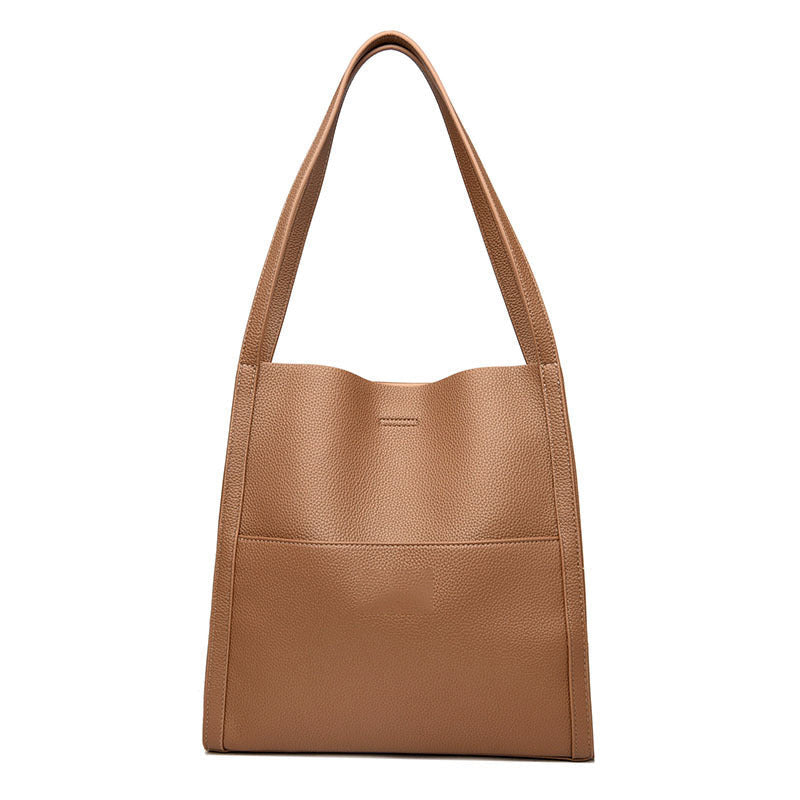🔥👜👜【SLEVA 45 %】Nová měkká kožená taška přes rameno, jednoduchá, elegantní a prostorná na podzim a zimu