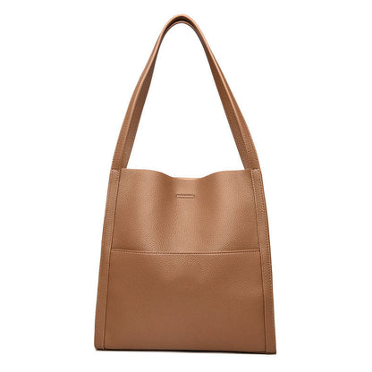 🔥👜👜【SLEVA 45 %】Nová měkká kožená taška přes rameno, jednoduchá, elegantní a prostorná na podzim a zimu