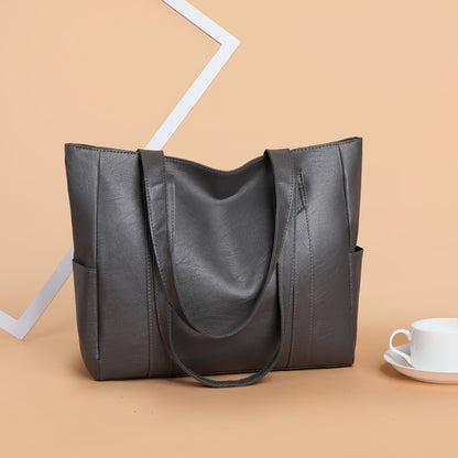 Omezená sleva 49 % 👜 Nová módní dámská měkká kožená taška přes rameno✨ Ležérní Velká kapacita✨-3915745