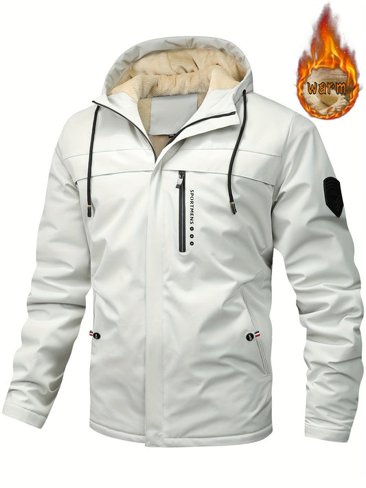 🧥 【XS-XL】Nueva chaqueta con capucha para hombre 2026 – forrada, abrigada, impermeable y perfecta para el invierno al aire libre 🔥