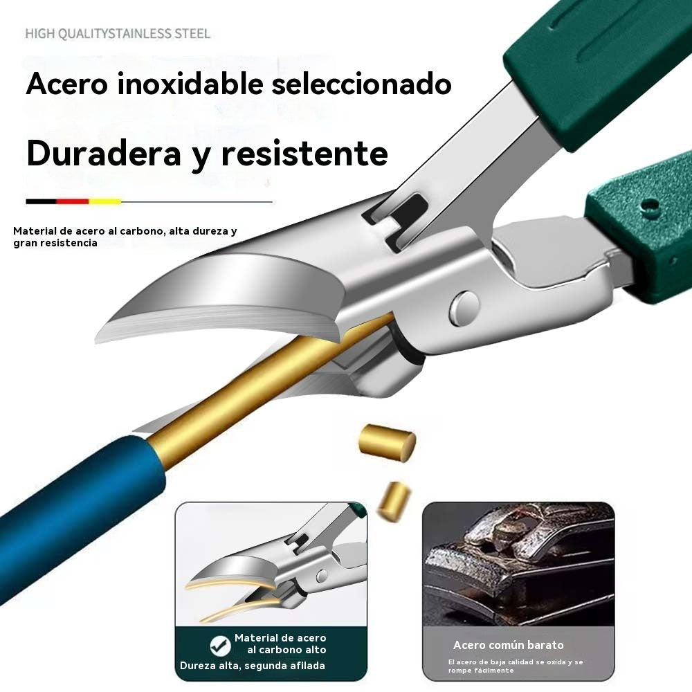 🔥【Compra 1 y recibe 1 gratis】🔥 Cortaúñas antisalpicaduras con borde inclinado de 25° (juego de 3 piezas)