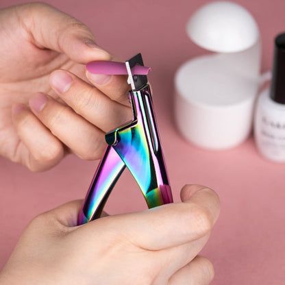 💅【Compra 1 y llévate 1 gratis】Cortauñas U francés de titanio corte recto preciso y alta resistencia inoxidable