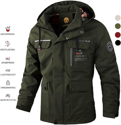 🔥✨【M–6XL】Nova moška jesensko-zimska jakna 2025 – topla, odporna na veter in vodoodporna