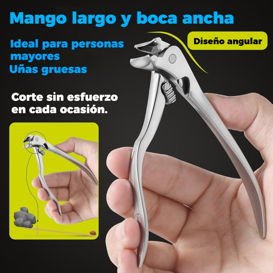 🔥Cortaúñas curvo de acero inoxidable: ergonómico y fácil de usar para personas mayores