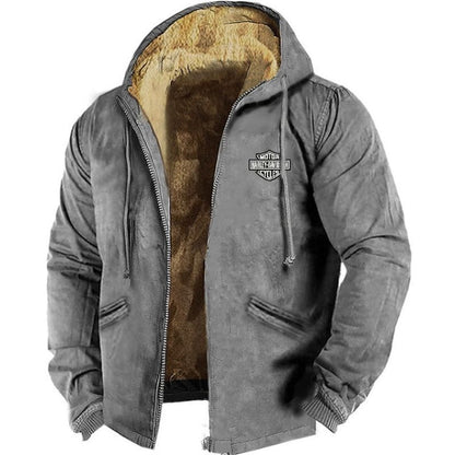 👍🧥[M-5XL] Chaqueta suelta de terciopelo grueso para hombre, otoño e invierno