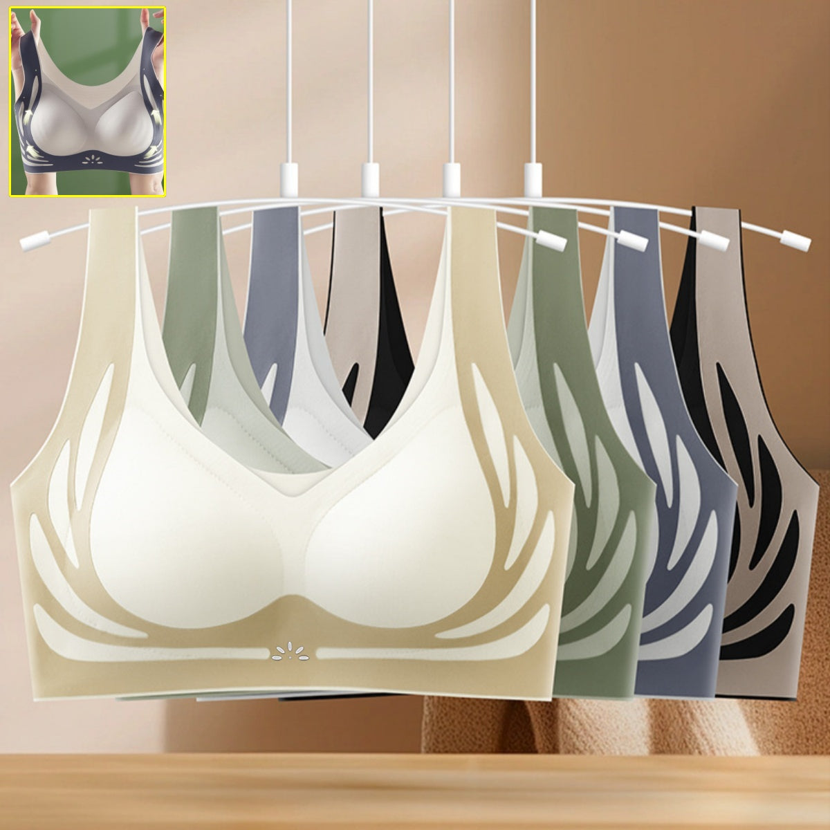 😍【Compra 1 y llévate 1 gratis】Sujetador push-up cómodo sin costuras estilo chaleco para mujer❤️【40-85 kg】