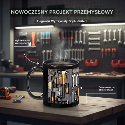🔥☕Ustvarjalna 3D skodelica v obliki orodja z ročajem in veliko prostornino