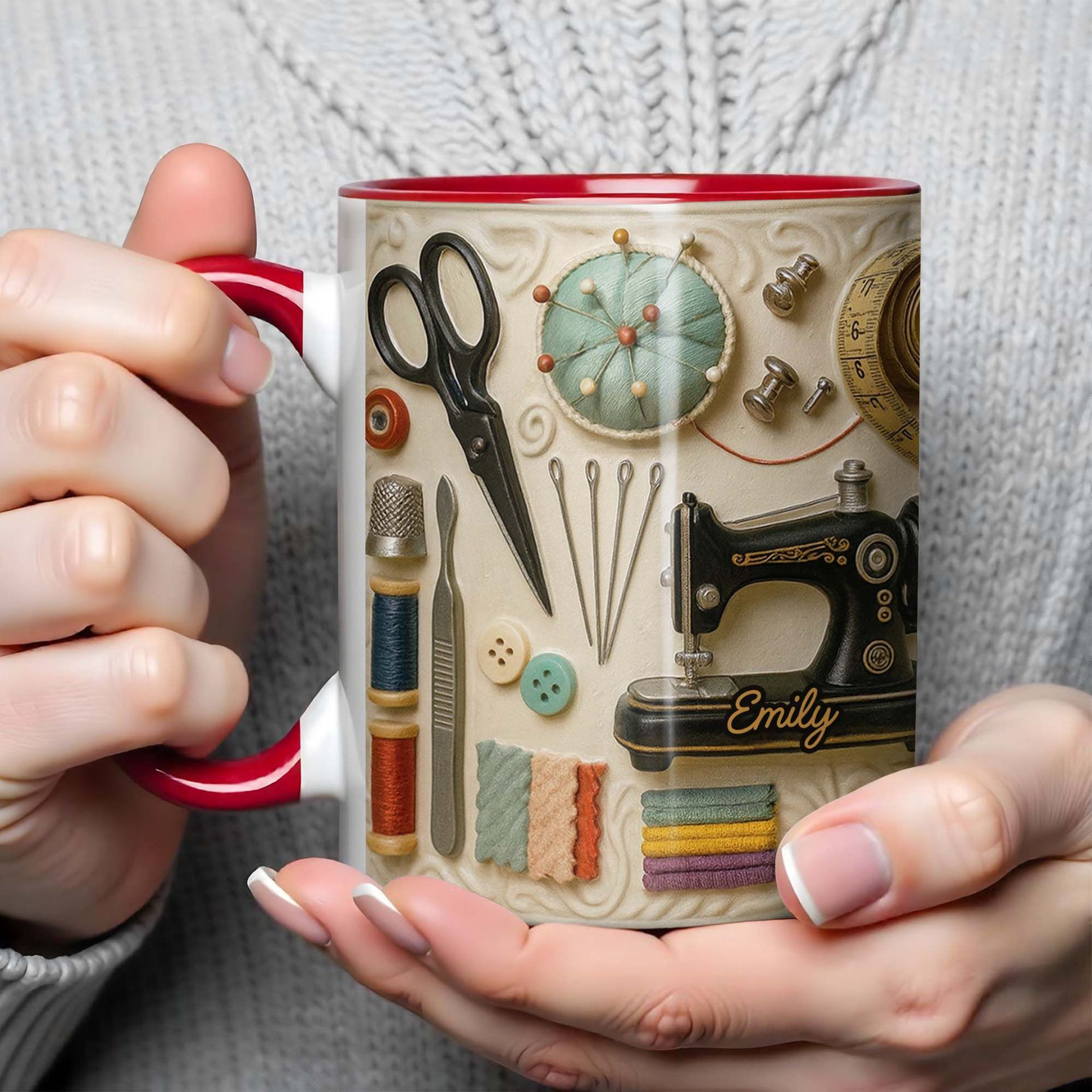 🧵☕【Plačilo ob dostavi】Šivalni vrček: Popolno darilo za ustvarjalne duše, ki rade šivajo