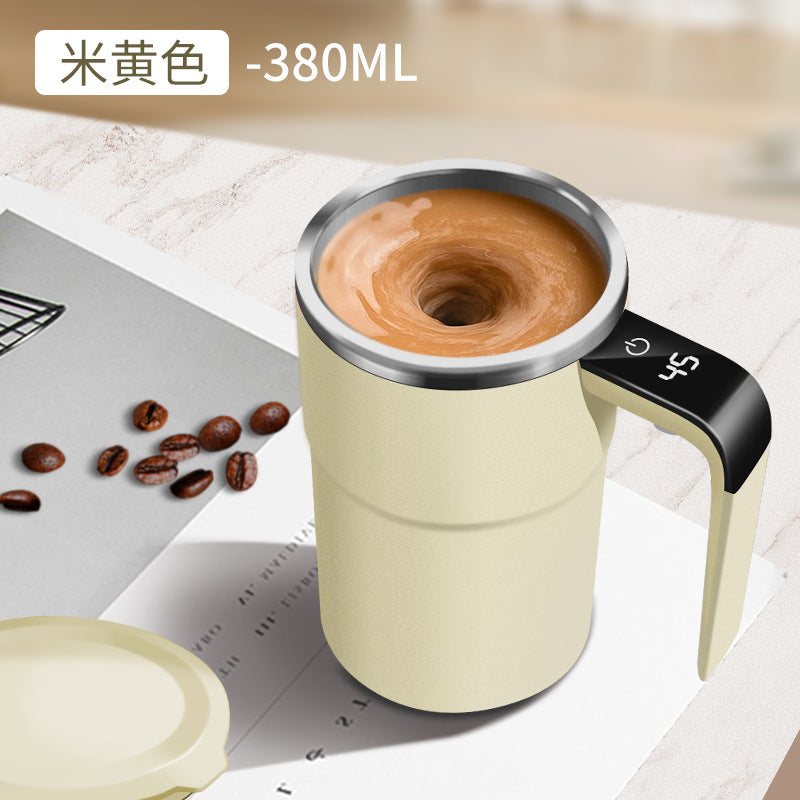 ☕🔋【Interior de acero inoxidable 304】Juego de tazas de café recargables con agitador magnético automático⚡
